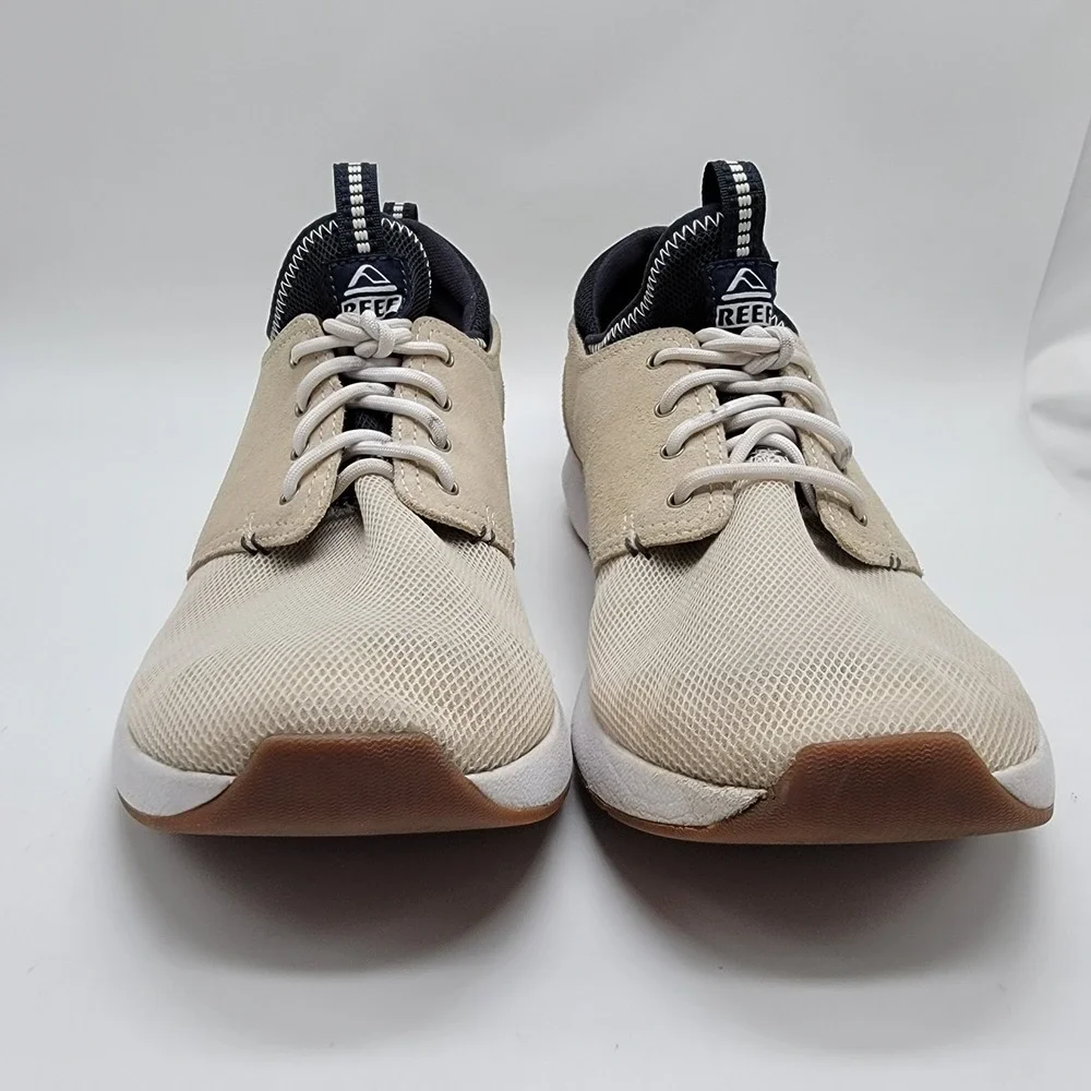 Reef Cruiser Casual Surf Shoes Comfort Men's Size 11 Tan Ivory Navy Sneakers